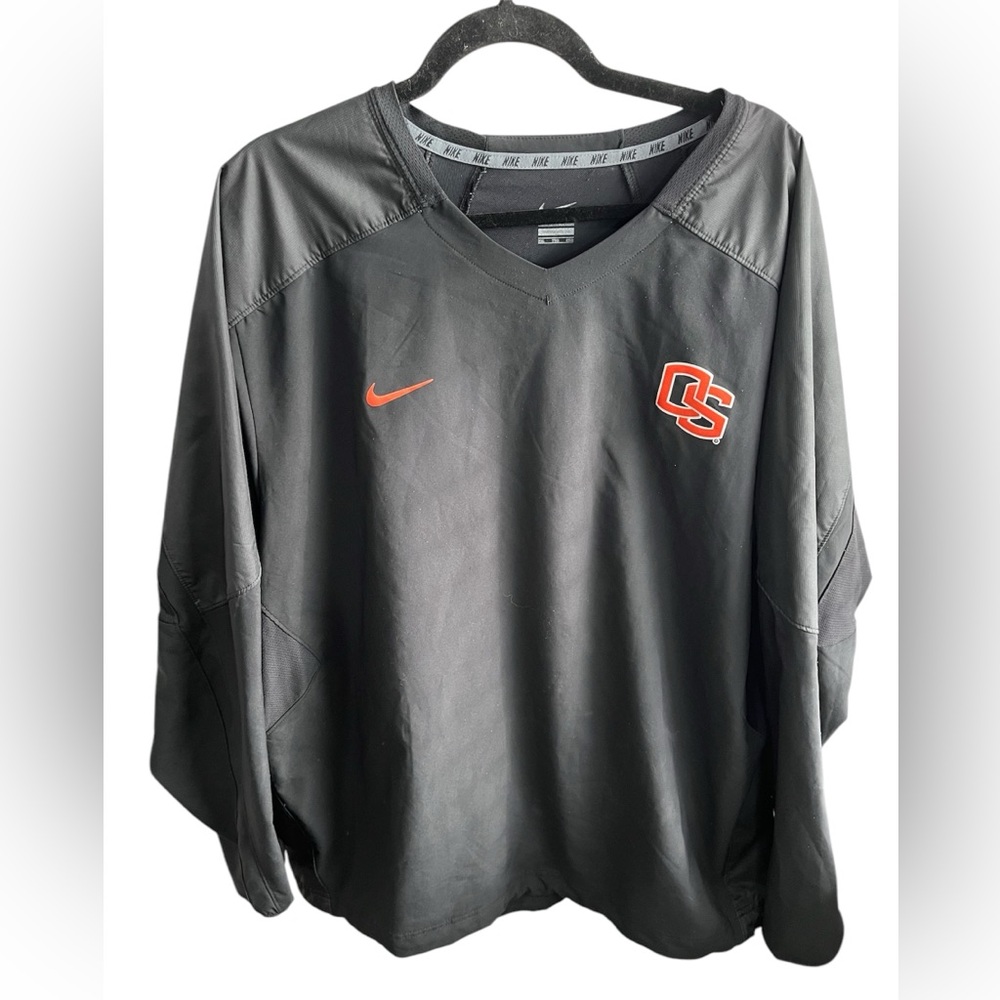 Nike Jacket Men's XXL Black Acceleration Pullover Windshirt Oregon State NCAA